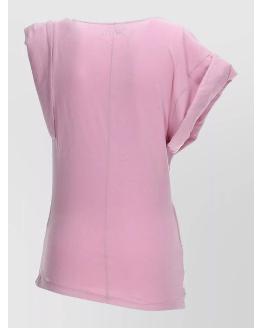Isabel Marant Pink Fitted Cotton T-Shirt