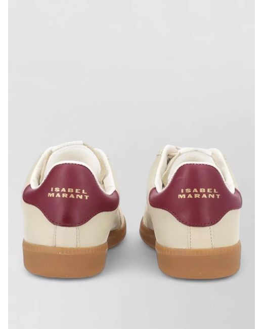 Isabel Marant White Leather Low-Top Sneakers