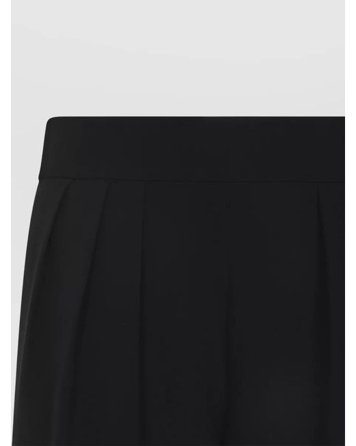 Giorgio Armani Blue Silk Pleated Tailored Trousers