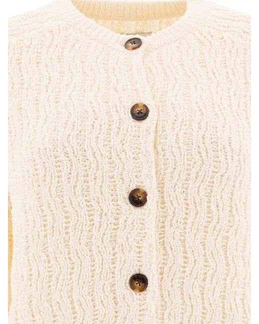 Loulou de Saison Natural Fine-Knit Cardigan