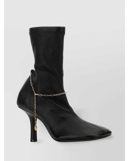 Burberry Black Leather Pumps Boot