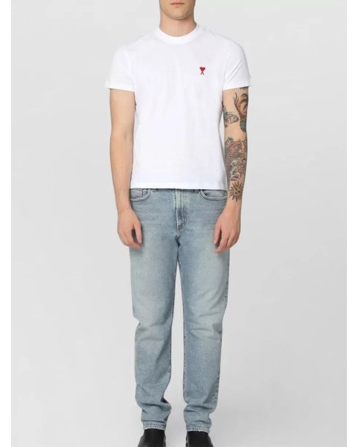 Agolde Blue Baggy Jeans Belt Loops Straight Leg Cut for men