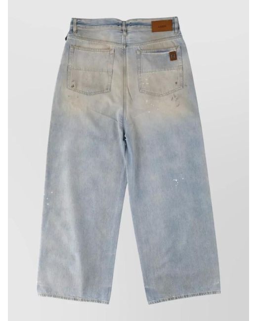 Amiri Blue Wide-Leg Jeans for men