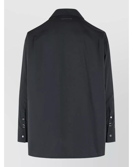 MM6 by Maison Margiela Black Cotton Shirt for men