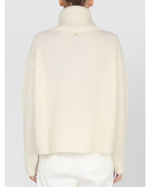 Boss White Turtleneck Jumper