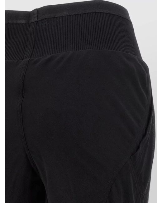 Rick Owens Black Silk Semi-Transparent Wide-Leg Trousers