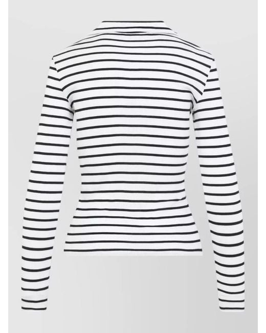 Céline White Silk Polo Shirt