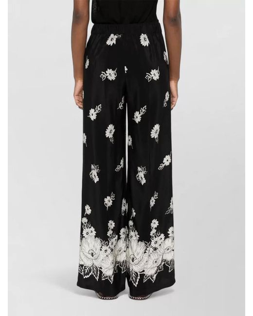 P.A.R.O.S.H. Black Wide-Leg Trousers