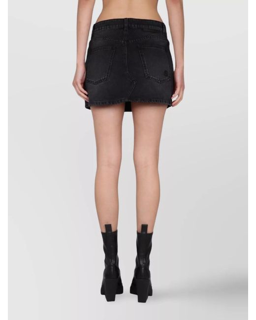 Stella McCartney Black Metal Fitted Skirt