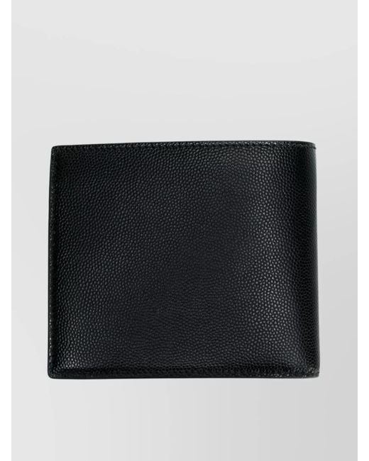 Saint Laurent Black Leather Bifold Wallet for men
