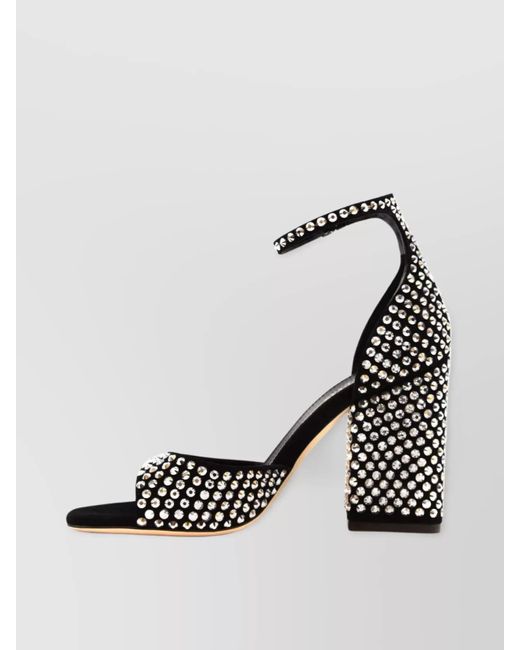 Paris Texas Metallic Suede Leather Sandals