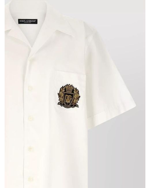 Dolce & Gabbana Natural Cotton Hawaii Shirt for men