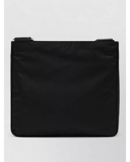 Prada Black Nylon Messenger Bag for men