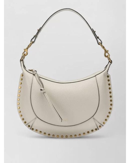 Isabel Marant White Naoko Medium Leather Shoulder Bag