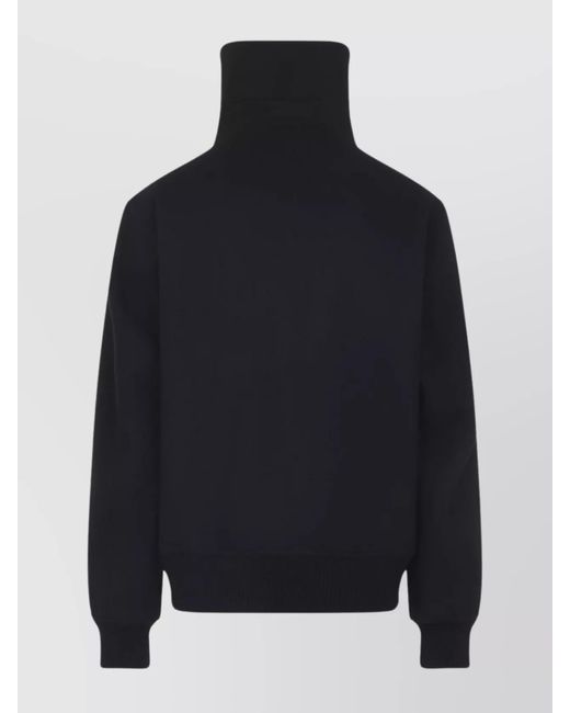 Rick Owens Blue Virgin Wool Bomber Jacket for men