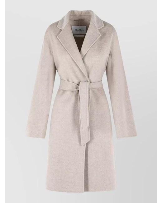 Max Mara Natural Cashmere Wrap Coat