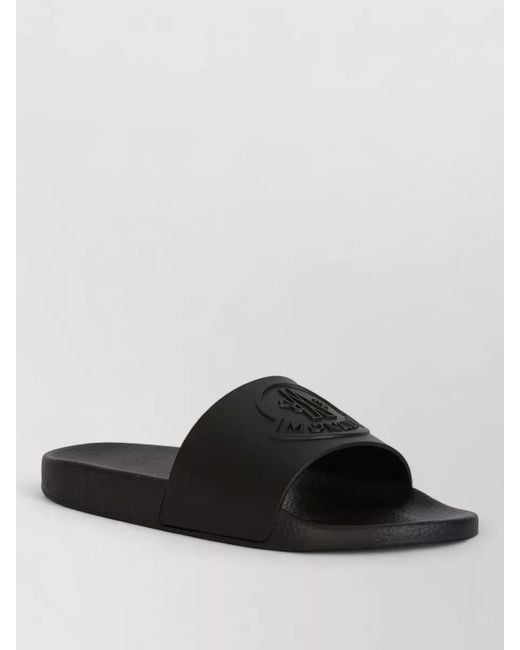 Moncler Black Sandals Open Toe Design Summer Style for men