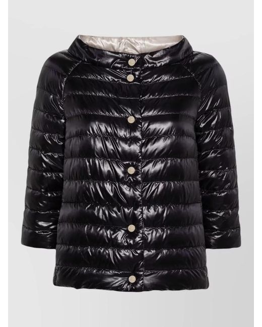 Herno Black Quilted Down Puffer Jacket