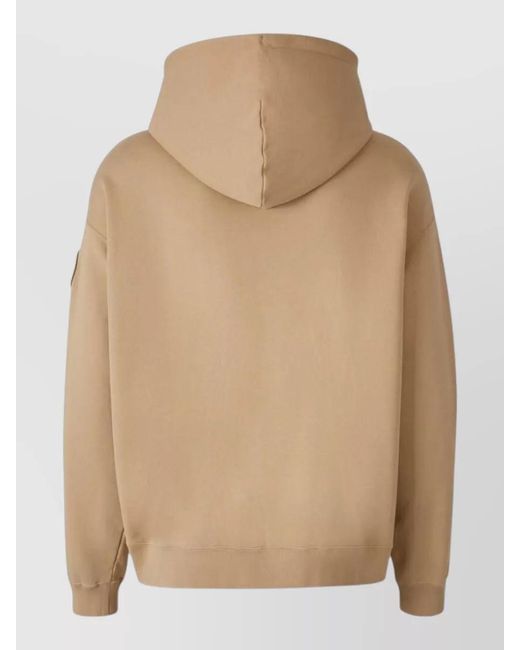 Canada Goose Natural Hooded Knit Jacket Drawstring Kangaroo Pocket for men