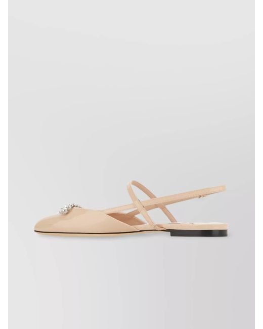 Jimmy Choo Multicolor Leather Ballerina Flats