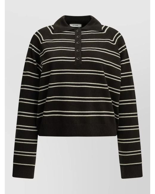 IVY & OAK Black Merino Wool Knit Top