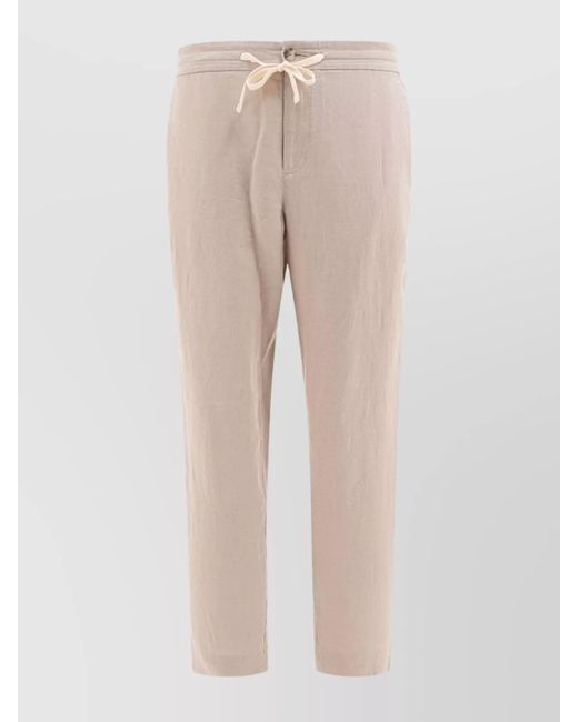 Vince Natural Waistband Trousers With Drawstring And Pockets for men