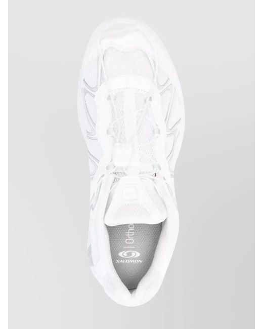 Salomon White Low Top Sneakers With Chunky Rubber Sole