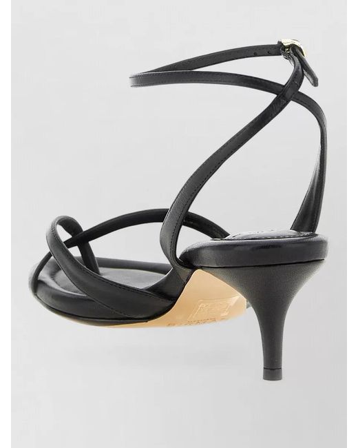 Alexandre Birman Gray Leather Sandals