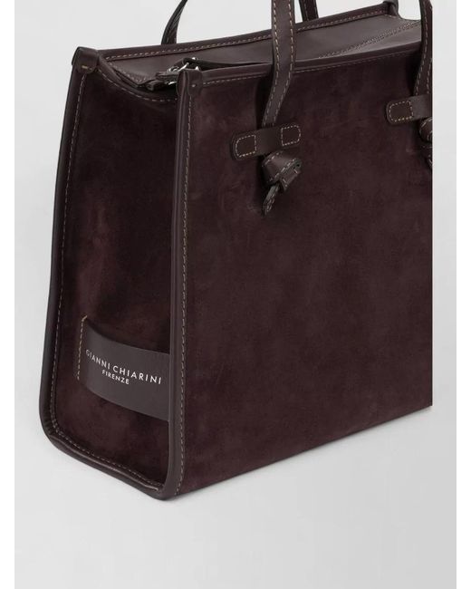 Gianni Chiarini Brown Leather Tote Bag
