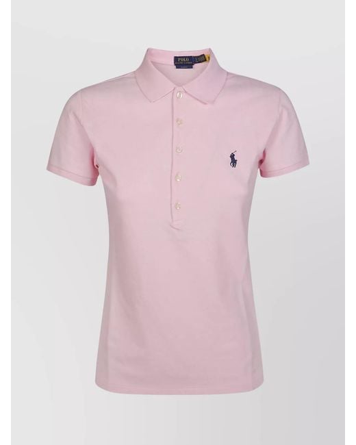 Polo Ralph Lauren Pink Slim-Fit Polo Shirt