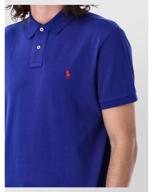 Polo Ralph Lauren Blue Short-Sleeve Polo Shirt for men