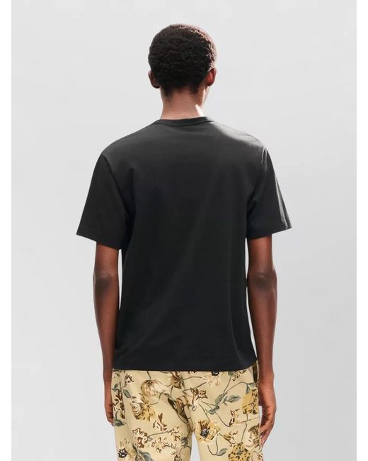 KENZO Black Tiger Motif Crew Neck Short Sleeve T-Shirt for men