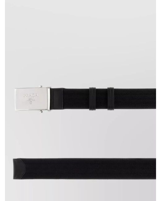 Prada Black Fabric Belt for men