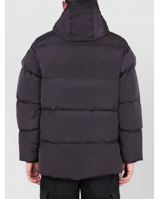 Ienki Ienki Black Michlin Hooded Long Down Jacket Pockets for men