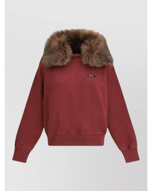Prada Red Cotton Sweatshirt