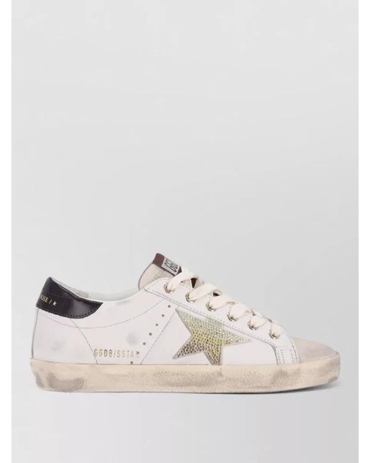 Golden Goose Deluxe Brand Natural Leather Low-Top Sneakers