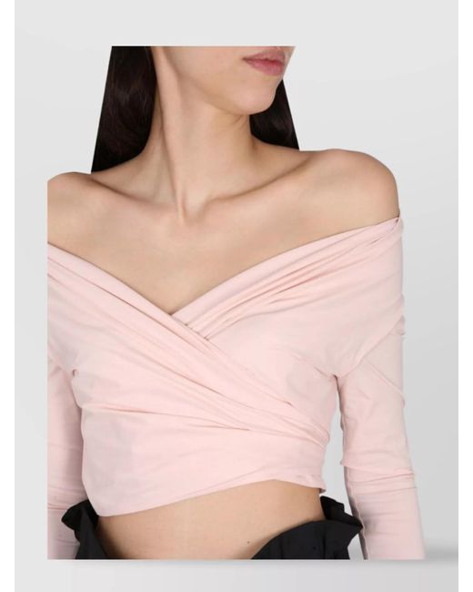 Philosophy Black Cropped Blouse