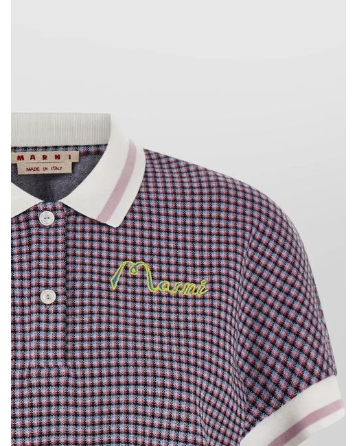 Marni Purple Polo Top