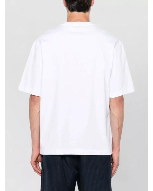 Off-White c/o Virgil Abloh White Cotton Skate T-Shirt Crew Neck Print for men