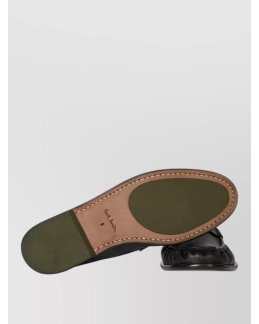 Paul Smith Black Loafers Penny Strap Round Toe for men
