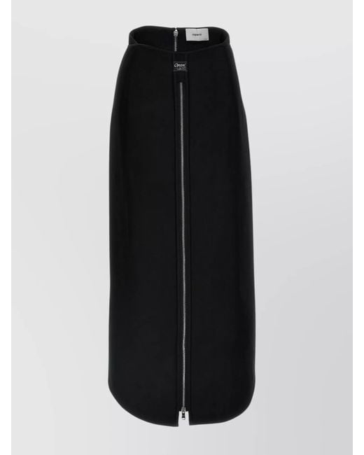 Coperni Black Long Zip' Skirt