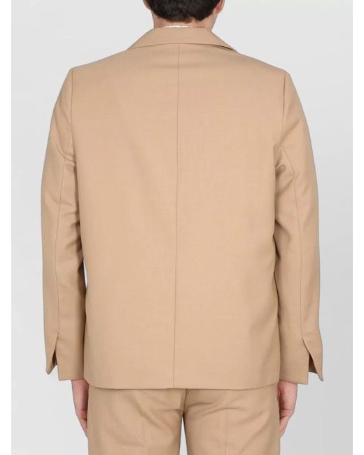 Séfr Natural Single Breasted Blazer Notch Lapel Chest Pocket for men