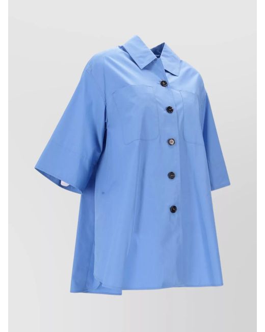 Max Mara Blue Cropped Jacket