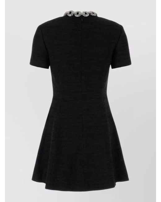 Valentino Garavani Black Bouclé Mini Dress