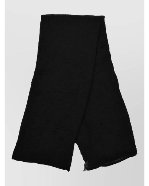 Rick Owens Black Cashmere Scarf