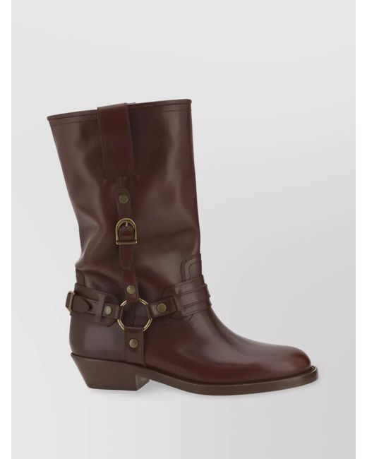 Isabel Marant Brown Leather Ankle Boots
