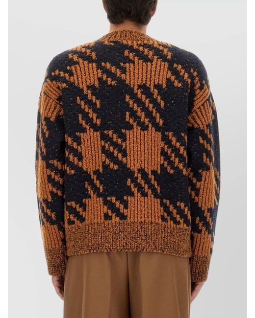 Dries Van Noten Brown Wool Jumper for men