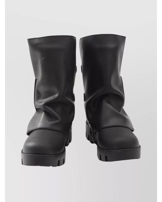 Dolce & Gabbana Black Leather Ankle Boots