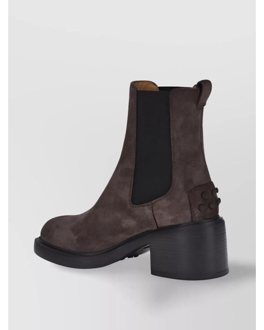 Tod's Brown Leather Ankle Boots