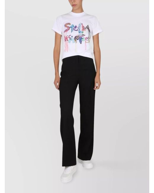 Stella McCartney Black Logo Print T-Shirt